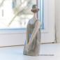 Mobile Preview: Frauen Figur Marlene in grauem Trägerkleid (20 cm)